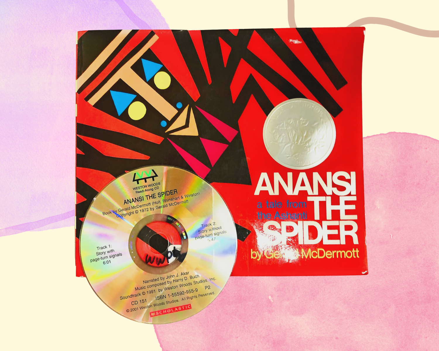 image of Anansi the Spider book and cd