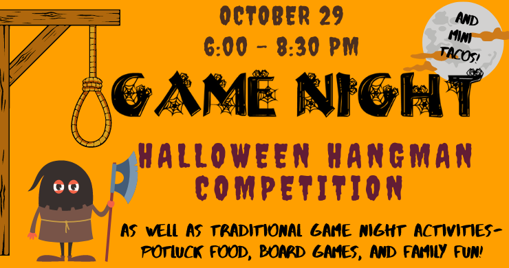 Halloween Game Night October 29