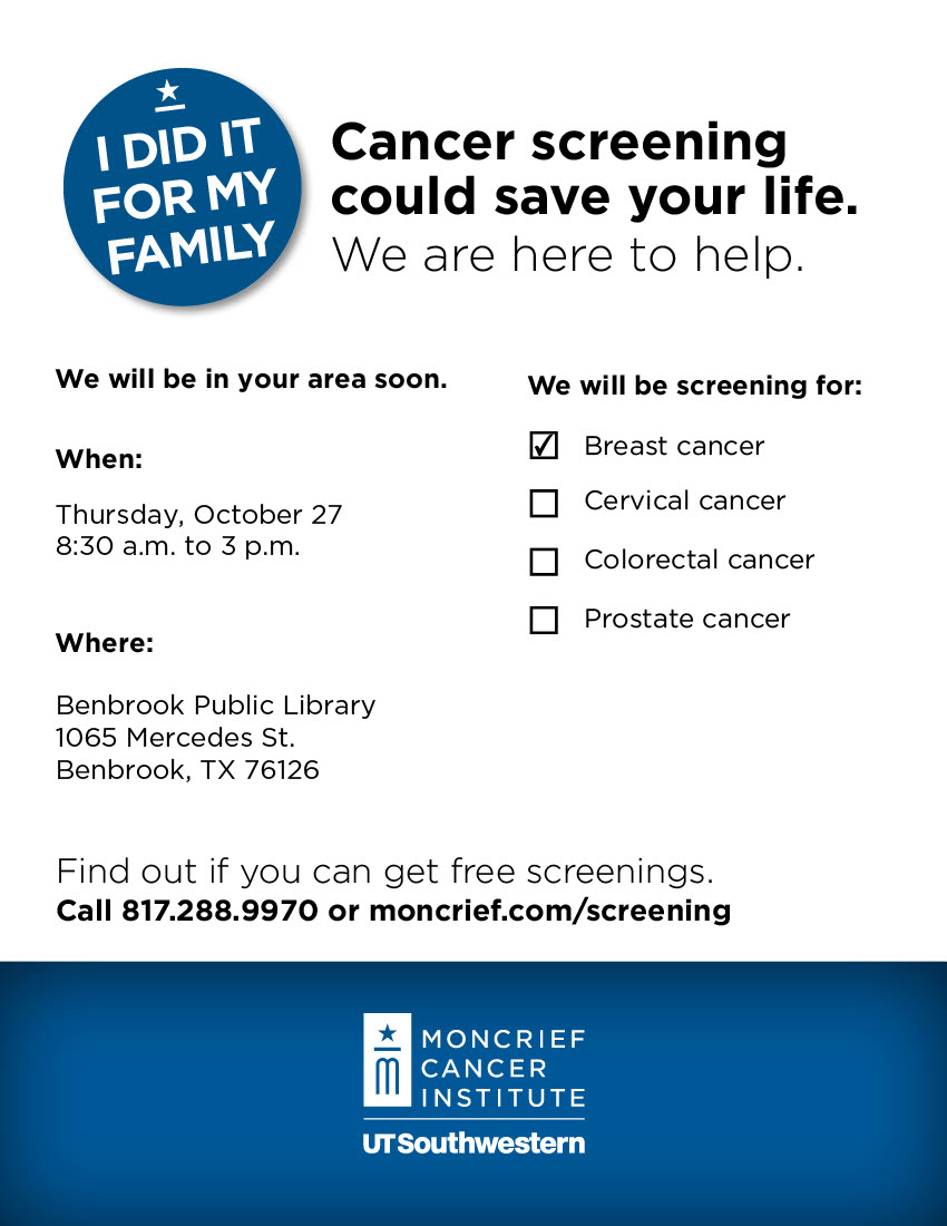 Free Mammogram October 27