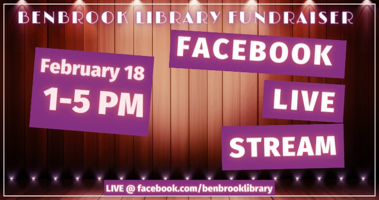 Facebook Live Library Fundraiser: February 18 1-5 pm
