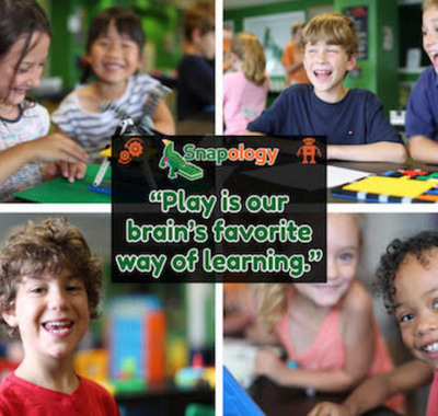Children smiling; Snapology: Play is our brain's favorite way of learning