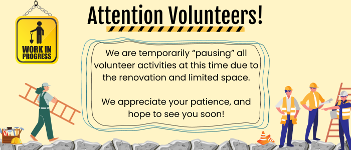 Volunteer Renovation Notice