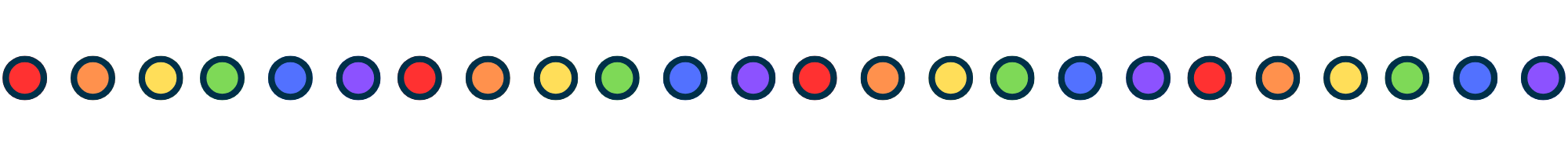 Rainbow Line Centered