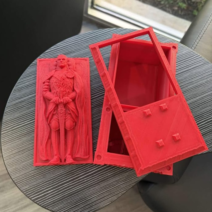 Red 3D Printed Magic the Gathering card holder