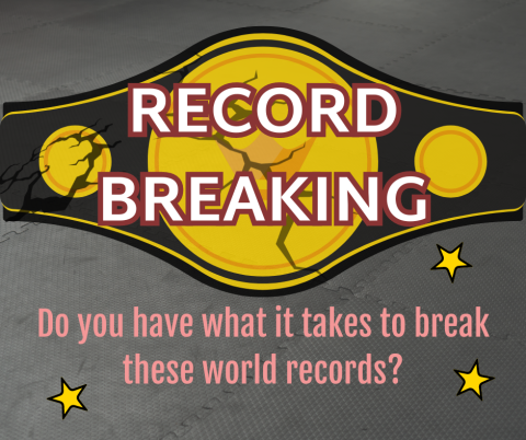 Record breaking. Do you have what it takes to break these world records?