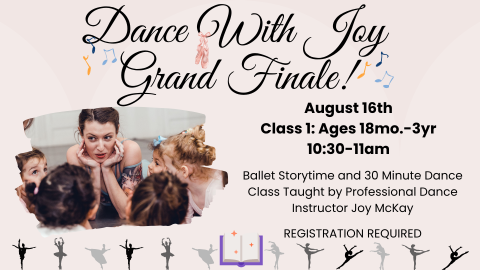 Dance with Joy. Ballet Storytime and 30 Minute Dance Class Taught by Professional Dance Instructor Joy McKay.