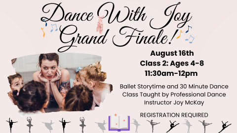 Dance with Joy. Ballet Storytime and 30 Minute Dance Class Taught by Professional Dance Instructor Joy McKay.