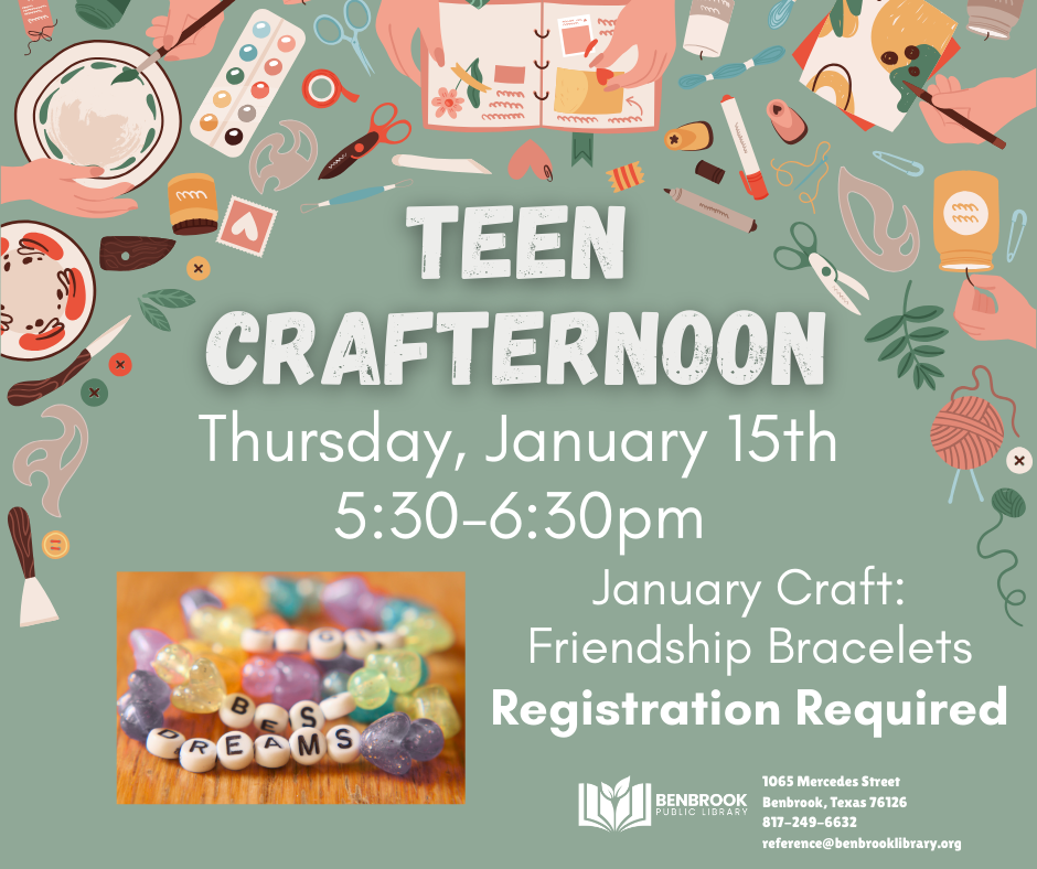 January Teen Crafternoon - Friendship Bracelets